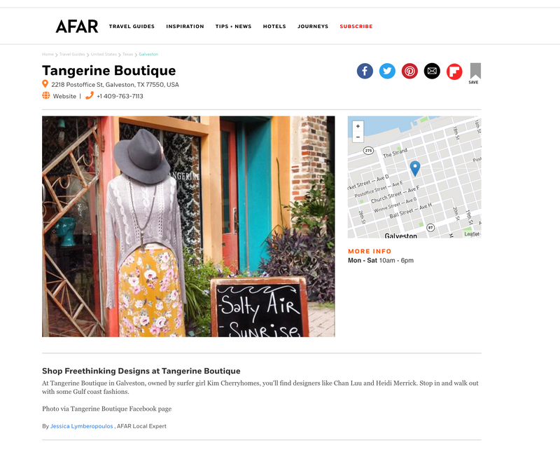 AFAR - Shop freethinking design at Tangerine Boutique