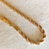 18k Gold Filled 4mm Rope Bracelet: 6.5 inches