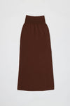 The Dane Skirt | Knit Maxi Skirt: BROWN / MEDIUM