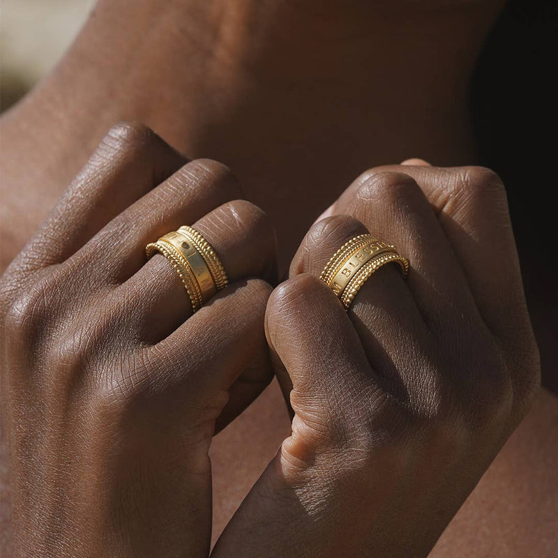 Blessings Mantra Spinning Ring ~ Sizes 6, 7, 8: 8