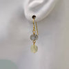 Dainty Semi Drop Earrings: Lab/Pink Ruit.