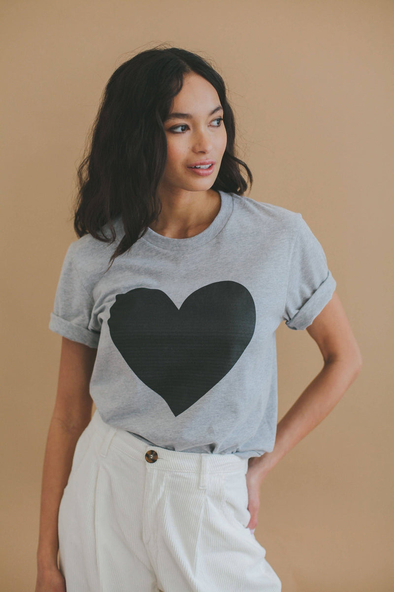 Big Heart T-Shirt: Large / White