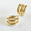 Brass ring layered open design handmade