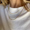 18k Gold Filled Thin Figaro Chain: 16 inches