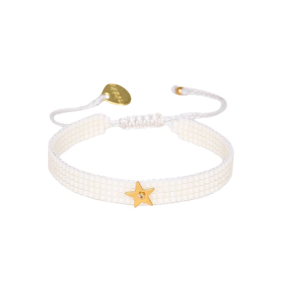 Estrellita adjustable bracelet 11767: White_Gold / Garden