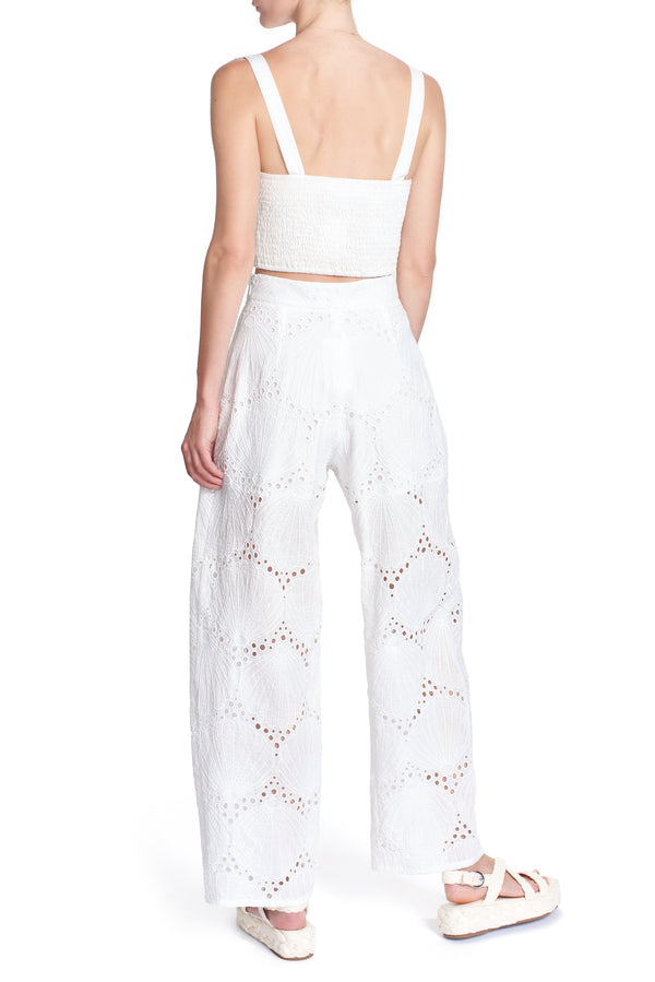 THE ANTONELLA PANT-SHELL EYELET