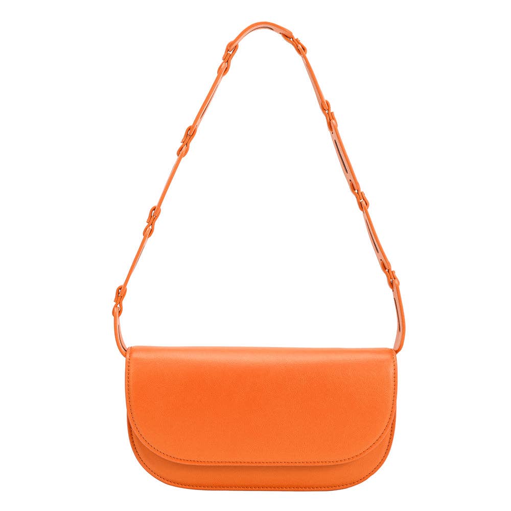 Inez Neon Orange Recycled Vegan Crossbody Bag