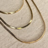 18k Gold Filled 2.0mm Thickness Herringbone Chain: 18 inches