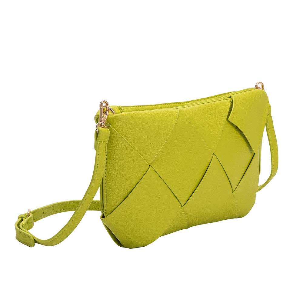 Connie Lime Recycled Vegan Crossbody Bag