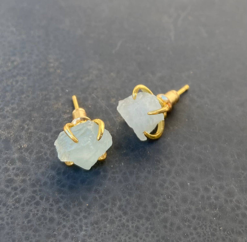 North Shore Stud Earrings Jewel Tones: Clear Quartz