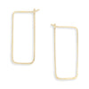 Rectangle Minimal Hoop: Gold Filled