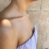 18k Gold Filled Adjustable Sizing Necklace: 18 inches