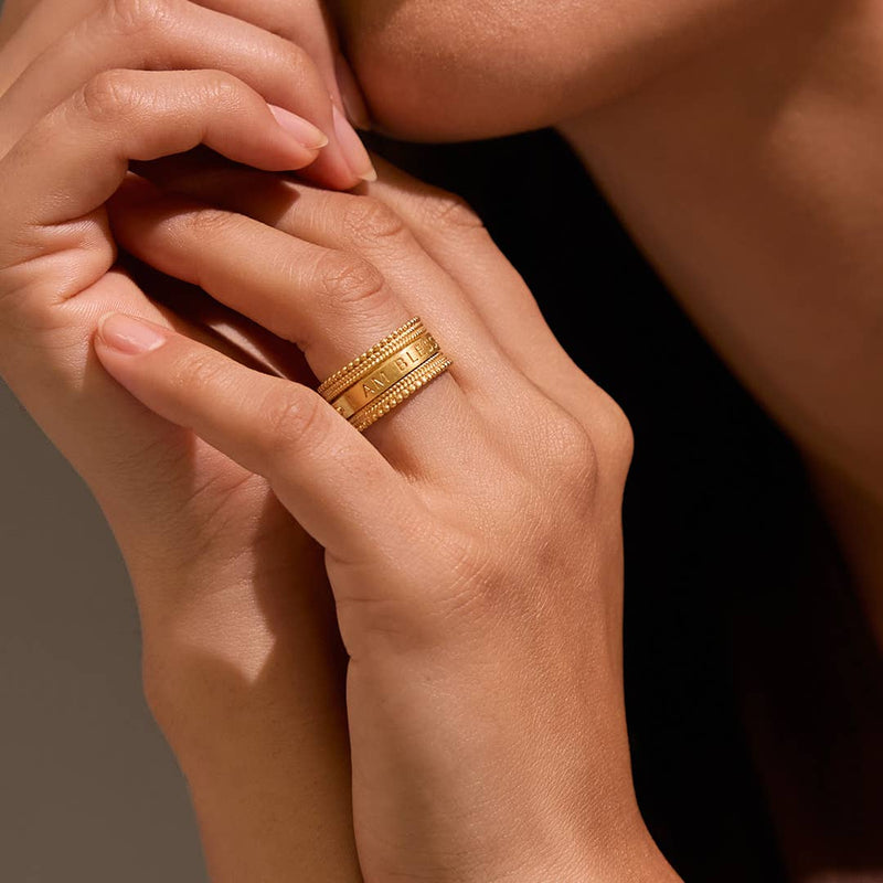 Blessings Mantra Spinning Ring ~ Sizes 6, 7, 8: 8