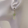 Dainty Semi Drop Earrings: Lab/Pink Ruit.