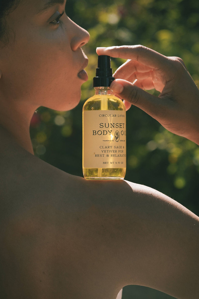 Sunset Body Oil, Clary Sage & Vetiver