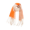 Soft Chunky Abstract Fleece Scarf With Tassel (8 colors): 03