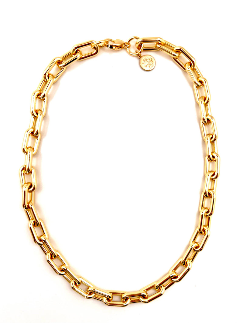 Gold Link Chain: 16"