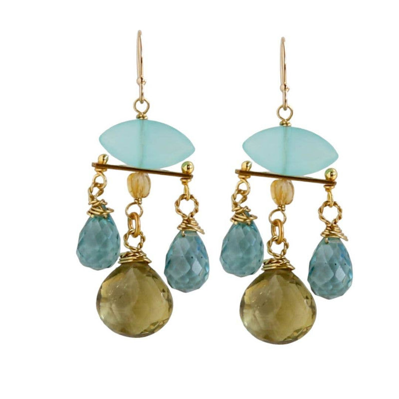 Sunniva Earrings: Turquoise