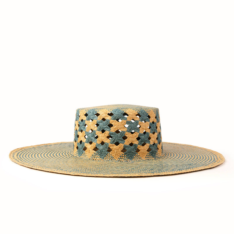 Mar Azul - Limited Edition Wide Brim Panama Hat: One size fits most women