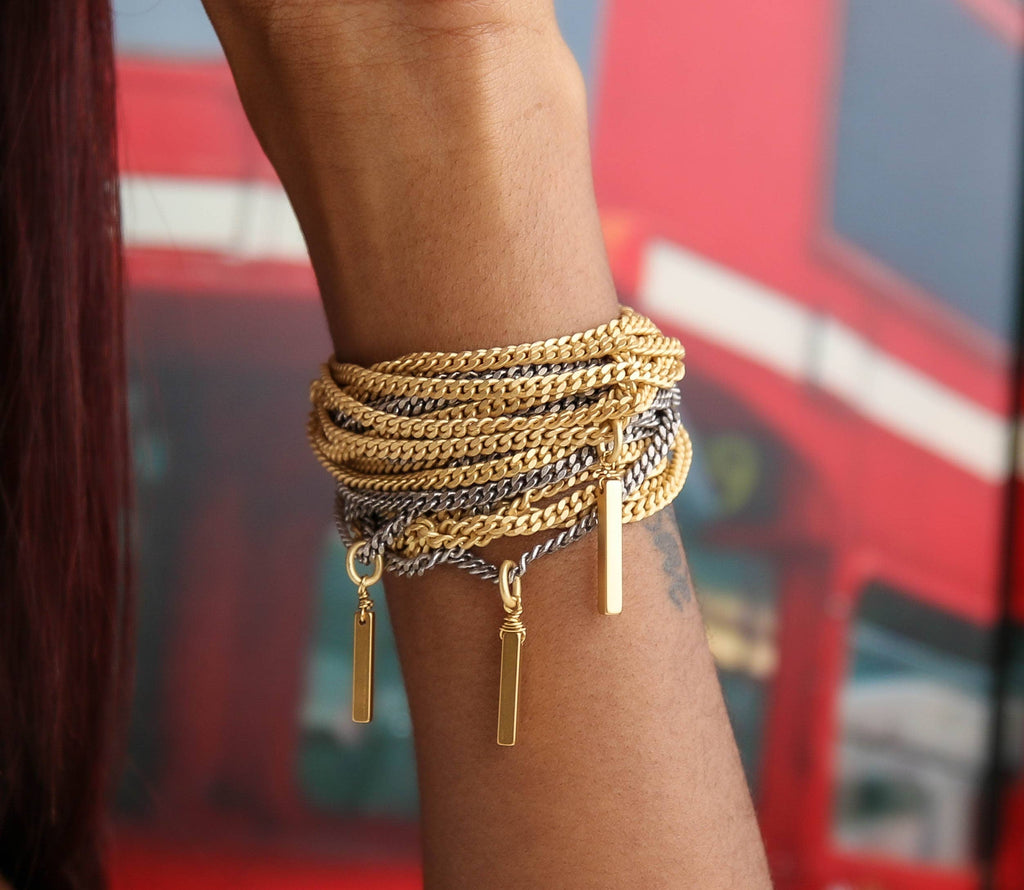 Fillmore Multi Strand Bracelet in Gold