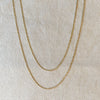 18k Gold Filled Thin Figaro Chain: 16 inches