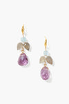 Ophelia Drop Earrings Amethyst and Mix