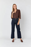 Wide Leg Jeans High Rise Crop The Aberdeen Timbers: Petite / 26