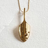 Brass shovel garden charm pendant Necklace designer