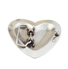 Western Heart Buckle w. Vintage Leather belt: Black / S