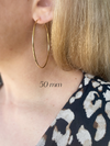 18k Gold Filled Endless Hoop Earrings Gold Hoops 20mm, 30mm,: Hoop 60mm