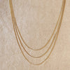 18k Gold Filled Dainty Chain Necklace: 16 inches