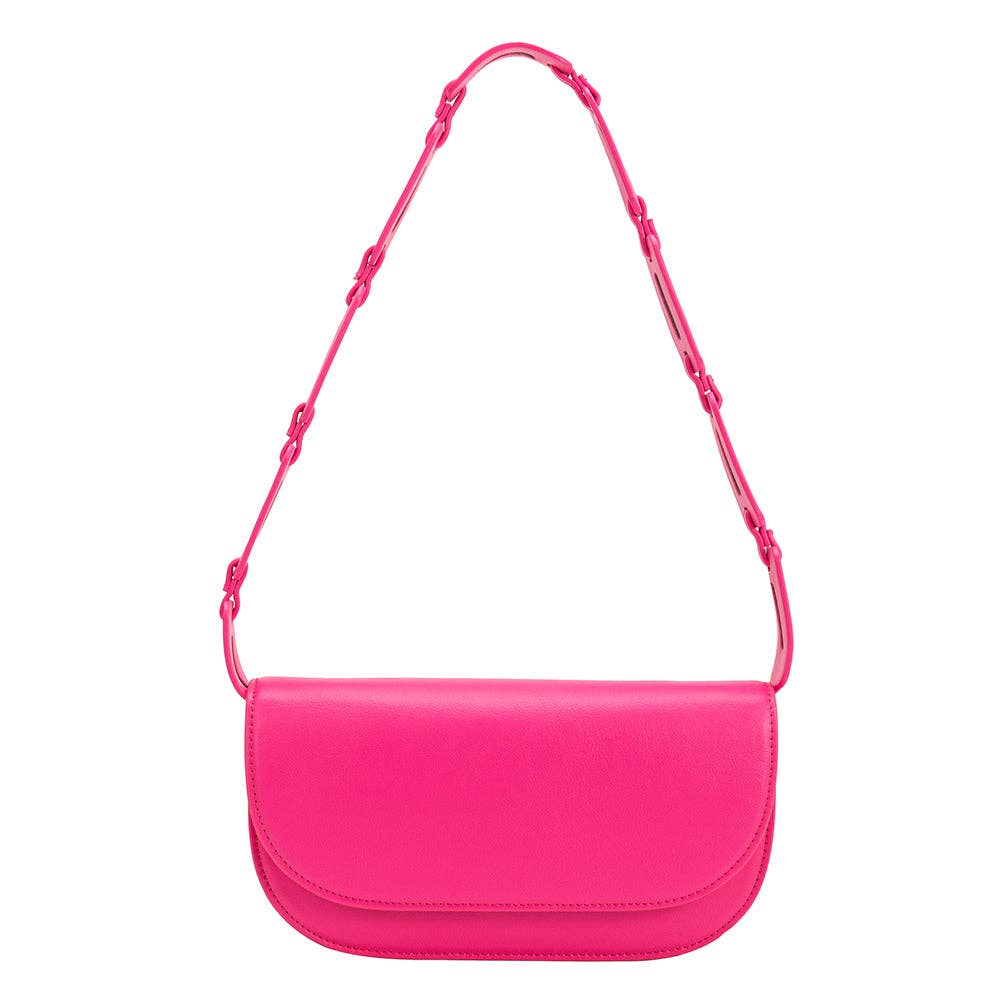 Inez Neon Pink Recycled Vegan Crossbody Bag