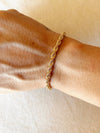 18k Gold Filled 4mm Rope Bracelet: 6.5 inches