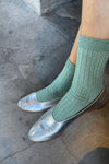 Her Socks - Modal Lurex: Bronze Glitter
