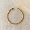 18k Gold Filled Double Curb Chain Bracelet Cuban: 7 inches