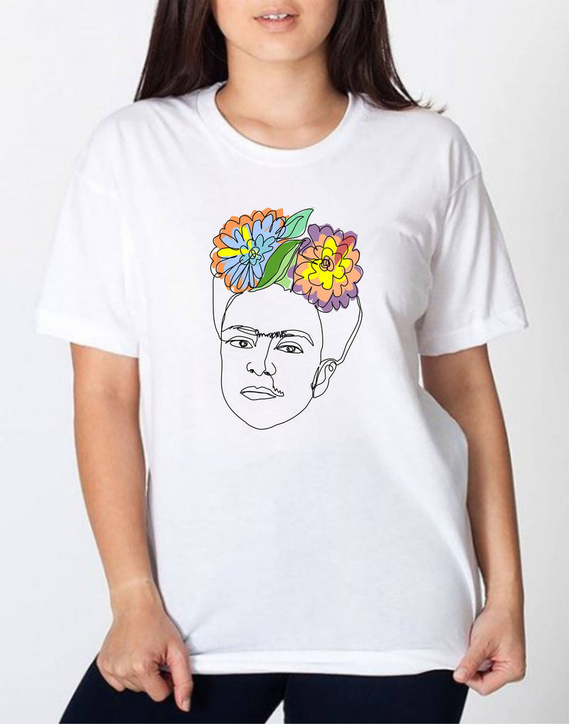 Viva La Frida T-Shirt: Small / White