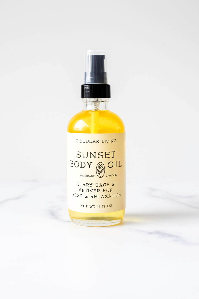 Sunset Body Oil, Clary Sage & Vetiver
