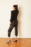 Danica Black Vegan Leather Pant