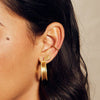 Bold Spirit Gold Hoop Earrings