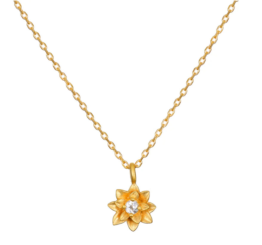 Soul Renew Gold Lotus Necklace