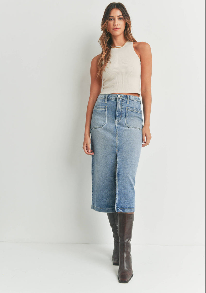 The Cameron Denim Skirt