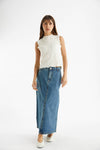 The Jules Skirt | Denim Maxi Skirt: DENIM / MEDIUM