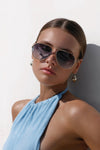 Henry Gold Blue Sunglasses: Gold / Blue