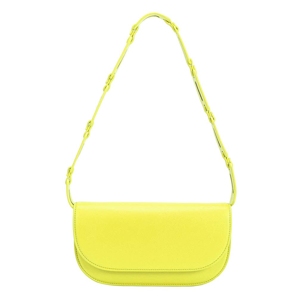 Inez Neon Yellow Recycled Vegan Crossbody Bag