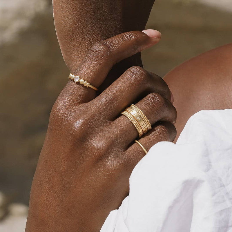 Blessings Mantra Spinning Ring ~ Sizes 6, 7, 8: 8