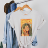 Janis Retro Graphic Tee: XL / Light Beige