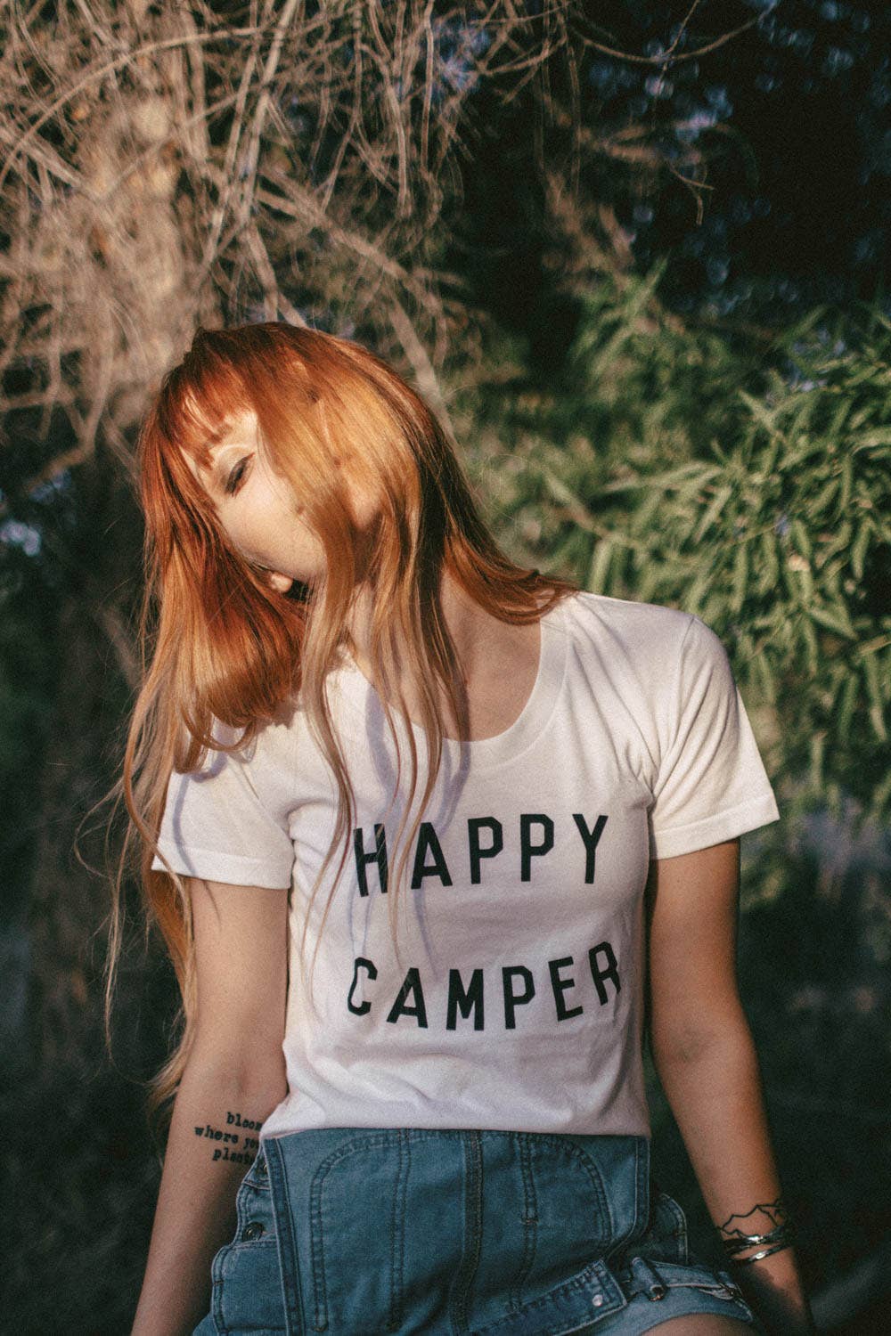 Happy Camper | Fitted Crewneck: S