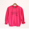 Dolly Quote Crewneck Sweatshirt: Medium / Ash Grey