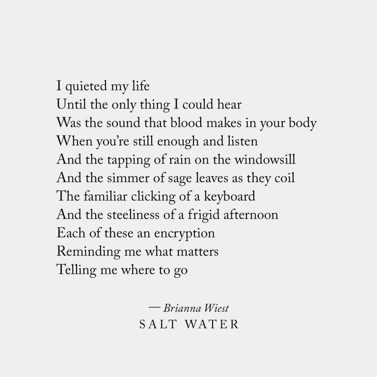 Salt Water - book