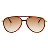 Fulton Unisex Aviator Sunglasses Tortoise: Brown Tortoise